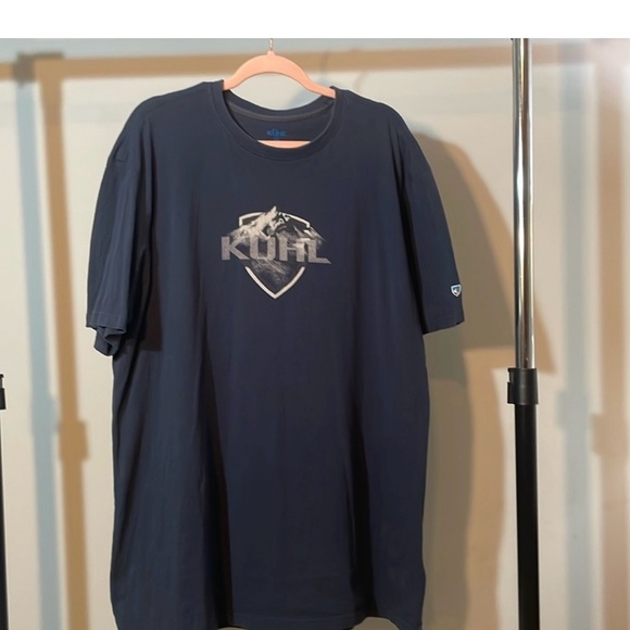 Two Kuhl t shirts for the price of one. Navy blue is XXL and the black is XL. - Picture 1 of 5
